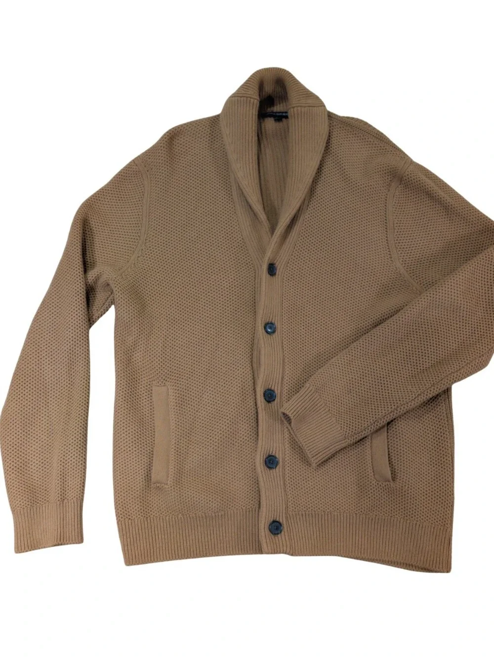 Banana Republic Honeycomb Shawl Cardigan Sweater Mens Large